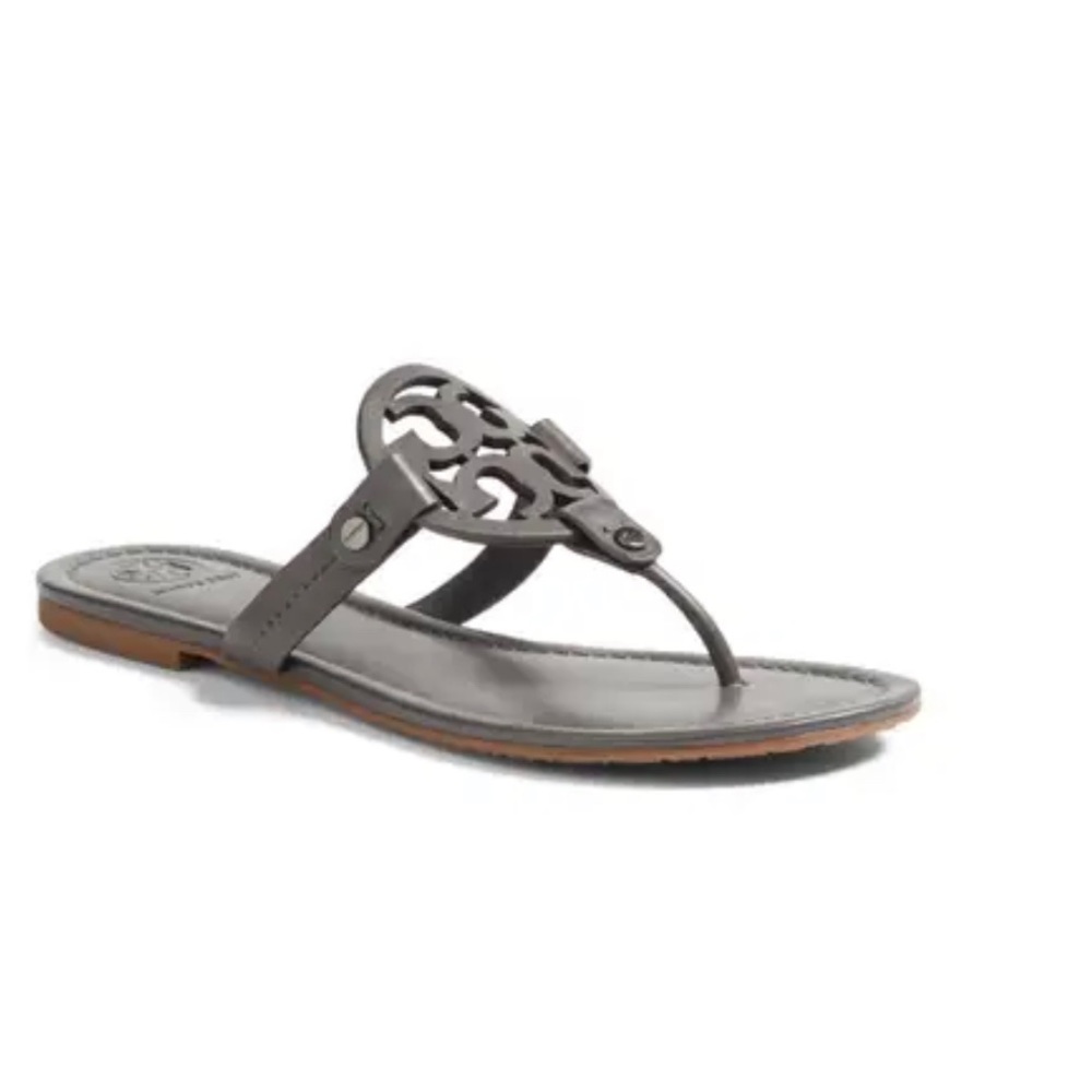 Gray Tory Burch Miller Sandals